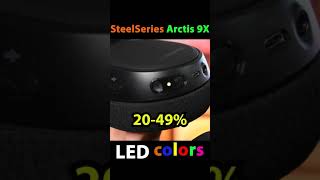 What does LED Colors on STEELSERIES ARCTIS 9X Headset means shorts [upl. by Abihsat]