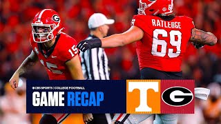 No 12 Georgia TOPS No 7 Tennessee at home keep CFP hopes alive  Game Recap [upl. by Dodd]