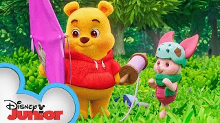 Playdate with Winnie the Pooh  Piglet and the Kite 🪁  Episode 7  disneyjr [upl. by Yevi]