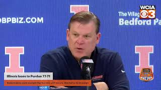 Illinois basketball loses to Purdue Postgame Press Conference [upl. by Imik141]