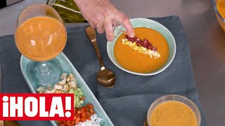 Cómo preparar GAZPACHO Y SALMOREJO la receta tradicional más saludable  La cocina de ¡HOLA [upl. by Knepper527]