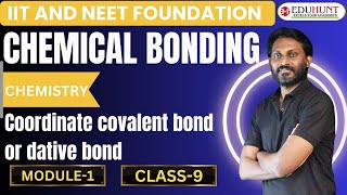 19Coordinate covalent bond or dative bond  Class9  Chemical bonding Module1 [upl. by Landa]