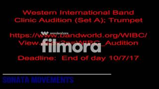 WIBC Audition Set A Trumpet Sonata Movements [upl. by Apicella]