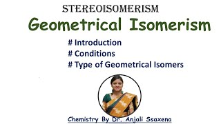 Geometrical  CisTrans  Stereochemistry  BSc 1st year Pharmaceutical  Organic  Engg chemistry [upl. by Gertrudis]