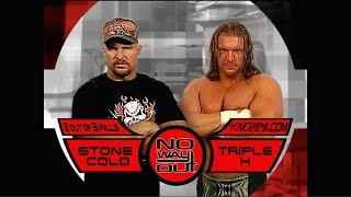 Story of Stone Cold vs Triple H  No Way Out 2001 [upl. by Ynomrah]