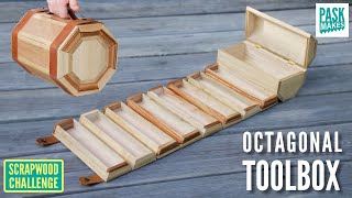 Making an Octagonal Toolbox  Day 6 7 Scrapwood Challenges in 7 Days  ep48 [upl. by Larry]