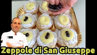 Zeppole di San Giuseppe al forno ricetta con la pagina Facebook il mio viaggio a Napoli [upl. by Lleruj]