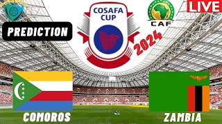 Comoros vs Zambia COSAFA Cup 2024 Football Match Preview  Who will Qualify [upl. by Einnij]