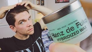 Hanz de Fuko Hybridized Wax  Review and How To [upl. by Barden93]