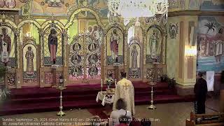 Sunday September 29 2024 Great Matins 800 am Divine Liturgy Eng 930 am Ukr 1100 am [upl. by Ahsemak989]