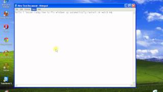 how to fix windows xp automatically restart [upl. by Alleunam]