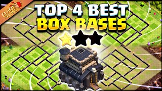 th9 baseToP 4 box bases Clash of Clans [upl. by Nauqan727]