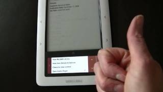 Nook eReader Review from outside the US Part 1 [upl. by Chiquita380]