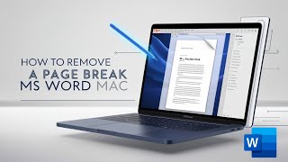 How To Remove a Page Break In MS Word MAC [upl. by Enilav]