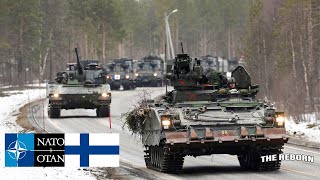 NATO forces Finnish and Swedish armoured units cross into Norway [upl. by Shuma]