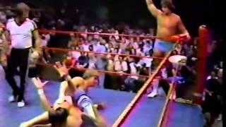 Chris Adams amp Gino Hernandez vs Kerry amp Kevin Von Erich [upl. by Aivatra]