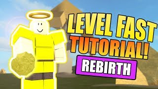 HOW TO LEVEL UP  REBIRTH FAST  ROBLOX Booga Booga [upl. by Joao]