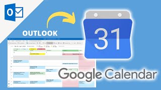 How to sync Outlook Calendar with Google Calendar  Google amp Microsoft Outlook Tutorial [upl. by Nirel]