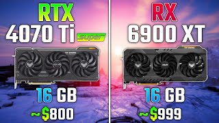 RTX 4070 Ti SUPER vs RX 6900 XT  Test in 7 Games [upl. by Ecnarret]