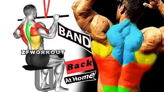 10 Minute Back Workout with Resistance Bands [upl. by Llerdnam430]