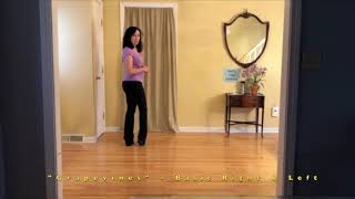 Grapevines Basic Right amp Left – How To Do Grapevines – Line Dance [upl. by Eniad852]