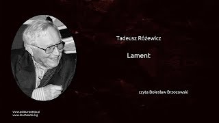 Tadeusz Różewicz  Lament [upl. by Odom]