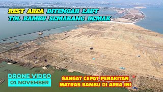 MATRAS BAMBU UNTUK REST AREA Tol Laut Semarang Demak Tersambung Sangat Progresif [upl. by Curtis]