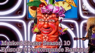 Masked Singer Season 10 Episode 9  Performance Ranking [upl. by Yelyac]