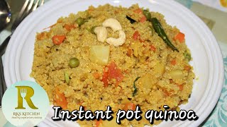 Instant Pot Quinoa Vegetable Quinoa Upma Indian style quinoa Weight loss recipe Quinoa recipes [upl. by Riegel707]