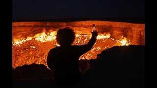 Travel To Darvaza Gas Crater  The Gates To Hell in Turkmenistan 2019 DJI OSMO pocket [upl. by Strenta]