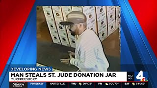 Man steals St Jude donation jar [upl. by Flieger]