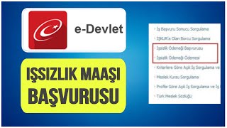 EDevlet İşsizlik Maaşı Başvurusu Nasıl Yapılır İŞKUR [upl. by Sassan]