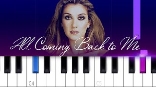 Celine Dion  Its All Coming Back to Me Now  Piano Tutorial [upl. by Adnawat790]