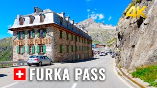 Legendary Furka Pass one of the most impressive Alpine crossings in Switzerland [upl. by Livingston]