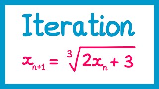 Iteration  GCSE Higher Maths [upl. by Ailssa]