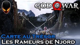 GOD OF WAR Carte au Trésor  LES RAMEURS DE NJORD  Chenal du Tailleur de Pierre Midgard [upl. by Gnas]