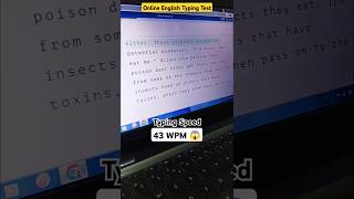 Online Typing Test  Speed 43 WPM 😟 Computer Typing Practicetyping typingspeed ARP0101 [upl. by Havelock]