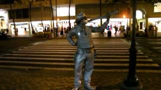 Waikiki Street Performer The Silver Cowboy [upl. by Annoyi]