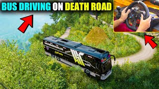 Driving My New Bus On Most Dangerous Death Indian Roads With Logitech G29 [upl. by Aletha182]