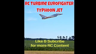 Insane Speeds RC Turbine EUROFIGHTER TYPHOON JET [upl. by Aicatan]