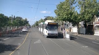 Driver’s View Tram Route 1 Melbourne University to East Coburg [upl. by Yadahs44]