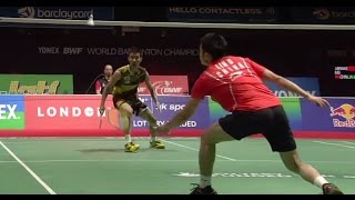 Lee CW v Lin Dan MSF Yonex BWF World Champ 2011 [upl. by Anomar]