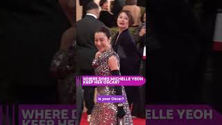 Michelle Yeoh reveals where she keeps the Oscar she won Shorts [upl. by Naman197]