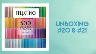 Felissimo 500 Colored Pencils Tokyo Seeds  Unboxing 20 amp 21 [upl. by Lennod]