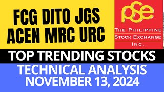 FCG  DITO  JGS  ACEN  MRC  URC  PSE TECHNICAL ANALYSIS [upl. by Lamson]