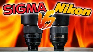 NIKON 105mm f14 vs SIGMA 105mm f14 ART  SHOCKING RESULTS [upl. by Nadda83]