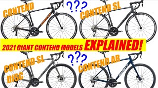 2021 Giant Contend Models Explained  Giant Contend SL  Giant Contend AR [upl. by Annat]