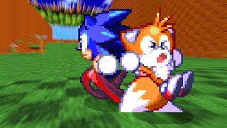 Sonic Robo Blast 2 Pointy Sonic and Fluffy Tails Emotes amp More [upl. by Burtis]