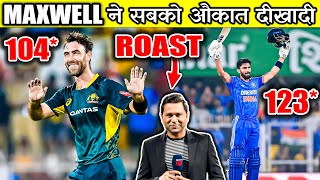 MAXWELL 104 😱 RUTURAJ GAIKWAD 123 🔥 IND vs AUS 3rd T20 ROAST [upl. by Areivax33]