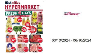 Pick n Pay specials ZA  03102024  06102024 [upl. by Newcomb]